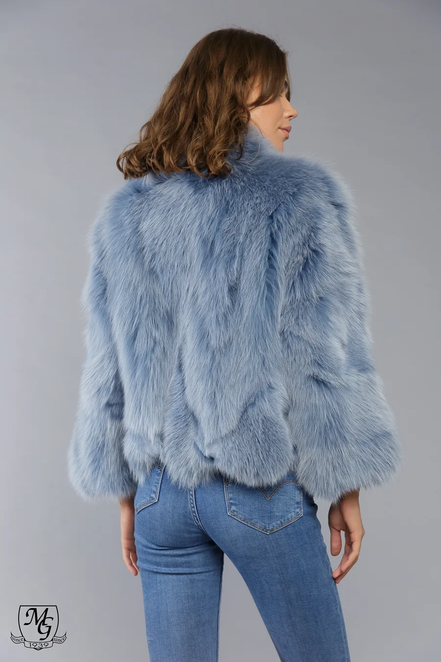 Blue Jeans Fox Fur Jacket, Model 6343 - Casa de blanuri MG