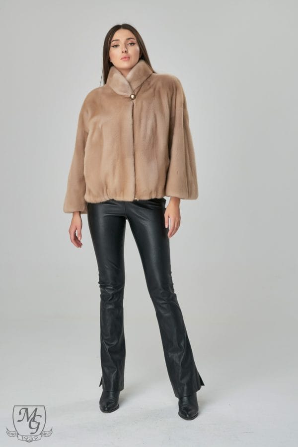 Palomino Purple Mink Fur Jacket, Model 6343