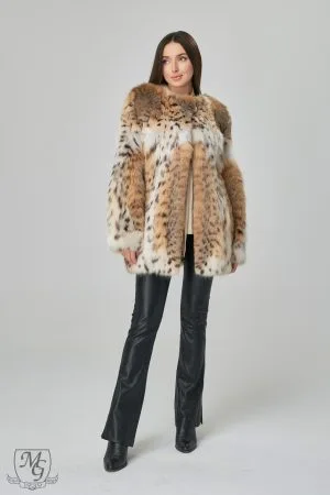 American Lynx (Bobcat) Fur Jacket, Model 5089 - Casa de blanuri MG
