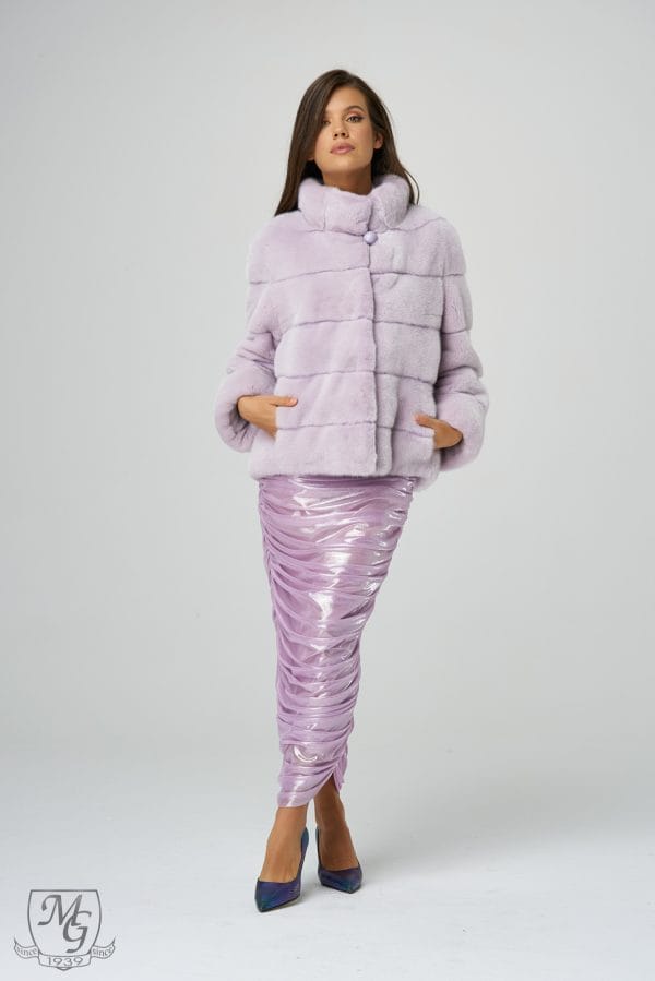 White Orchid mink jacket, model 5611