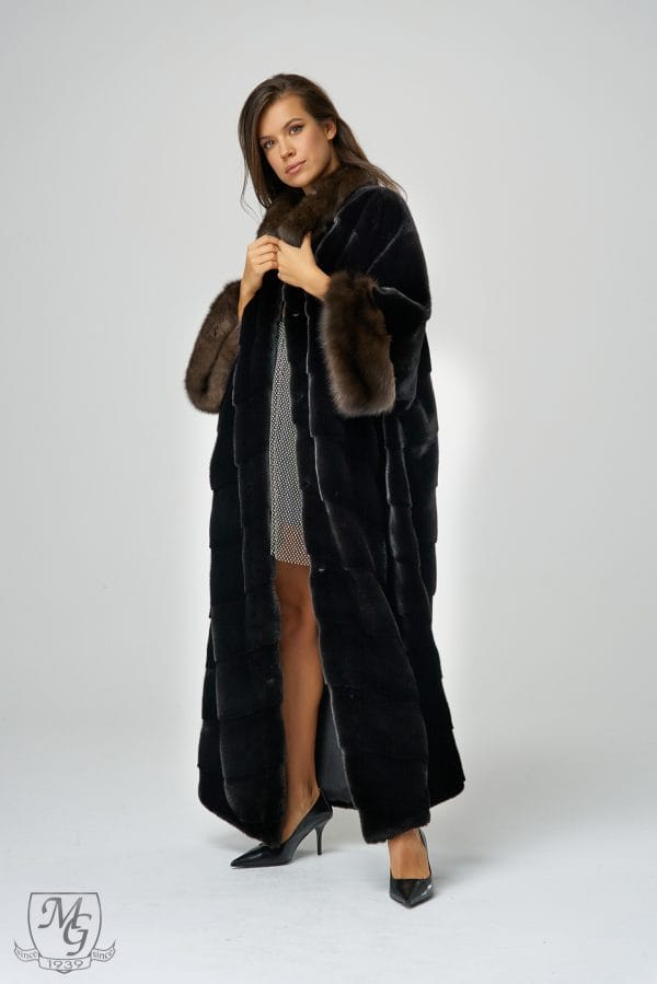 Blackglama and Russian sable mink coat