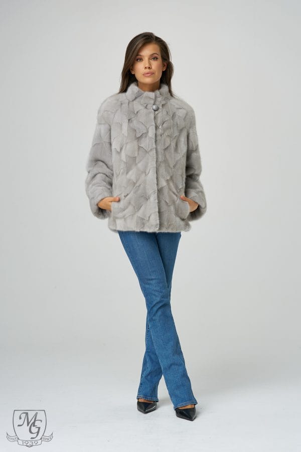 Sapphire mink jacket, model 6135