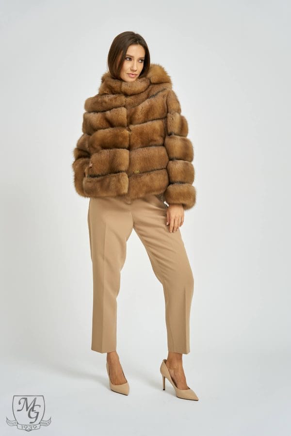 Reversible Russian Barguzinsky sable jacket, Jaro model