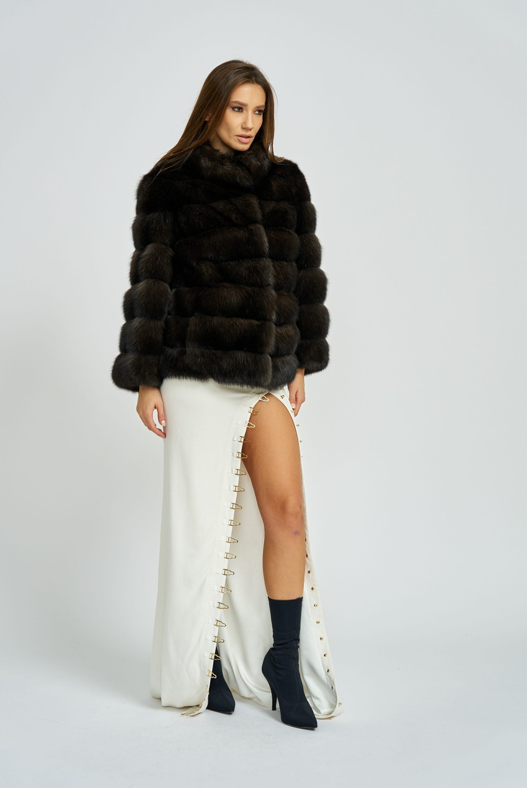 Dark Silvery 3 sable jacket, model 5611 - Image 10