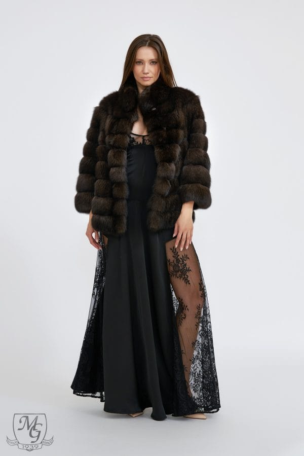 Barguzinsky sable jacket, Dark Silvery 3, Nova model