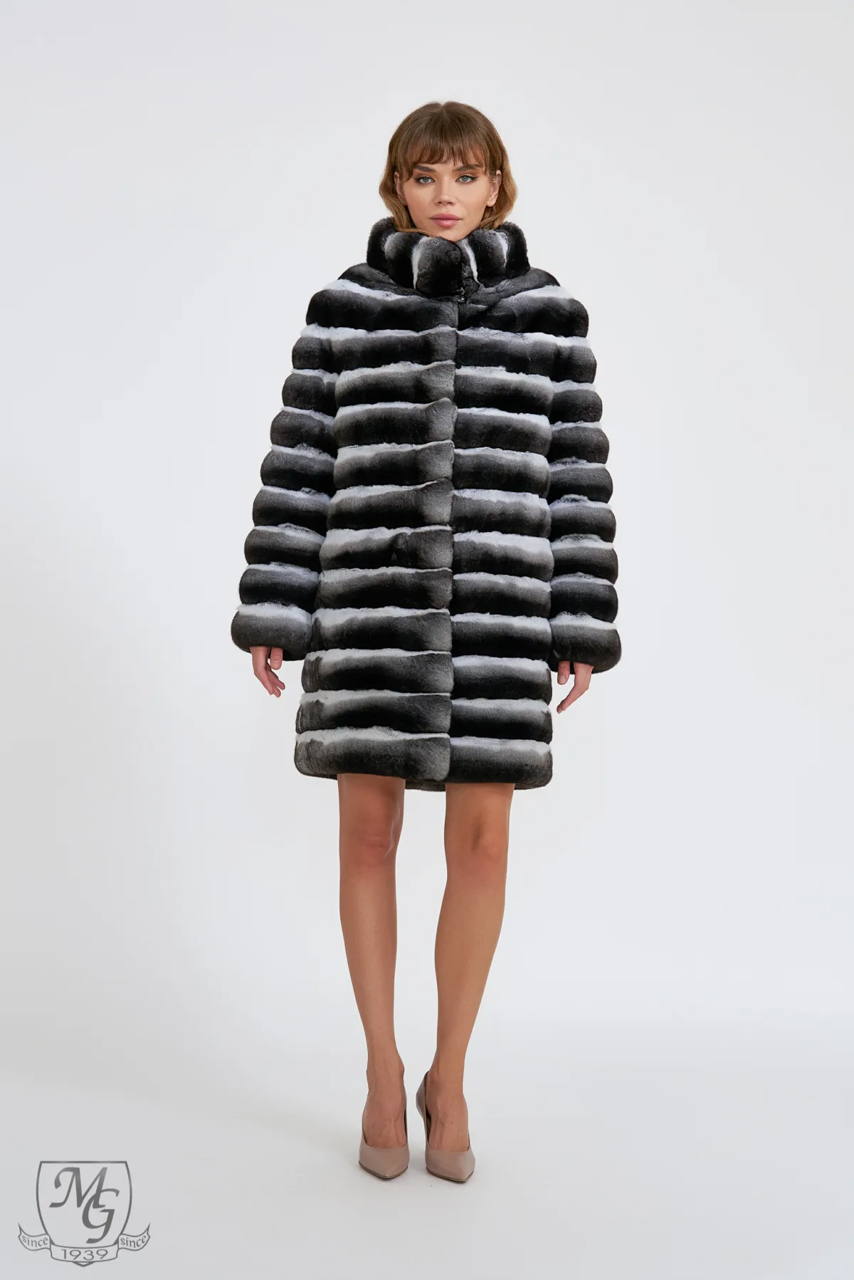 Chinchilla fur: coats, vests, capes | MG Fur House