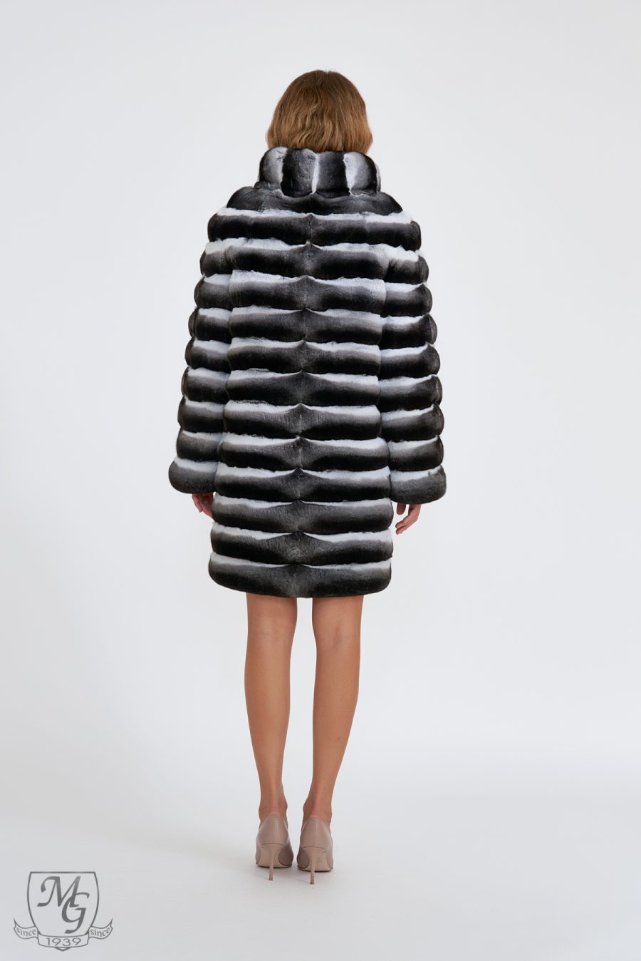 Natural Select Quality XXXDARK chinchilla jacket, Clarity 1, Caret model - Image 4