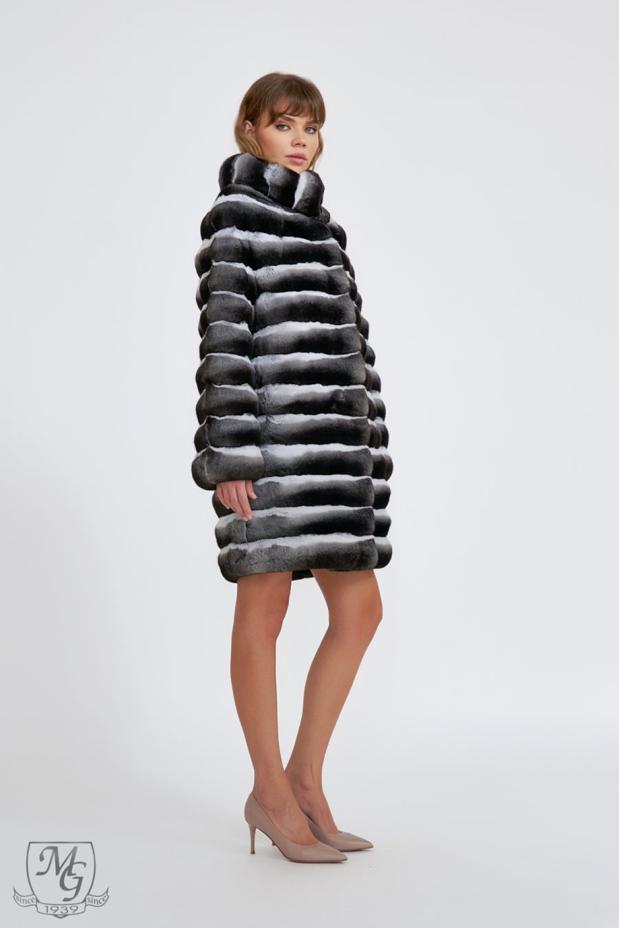 Natural Select Quality XXXDARK chinchilla jacket, Clarity 1, Caret model - Image 6