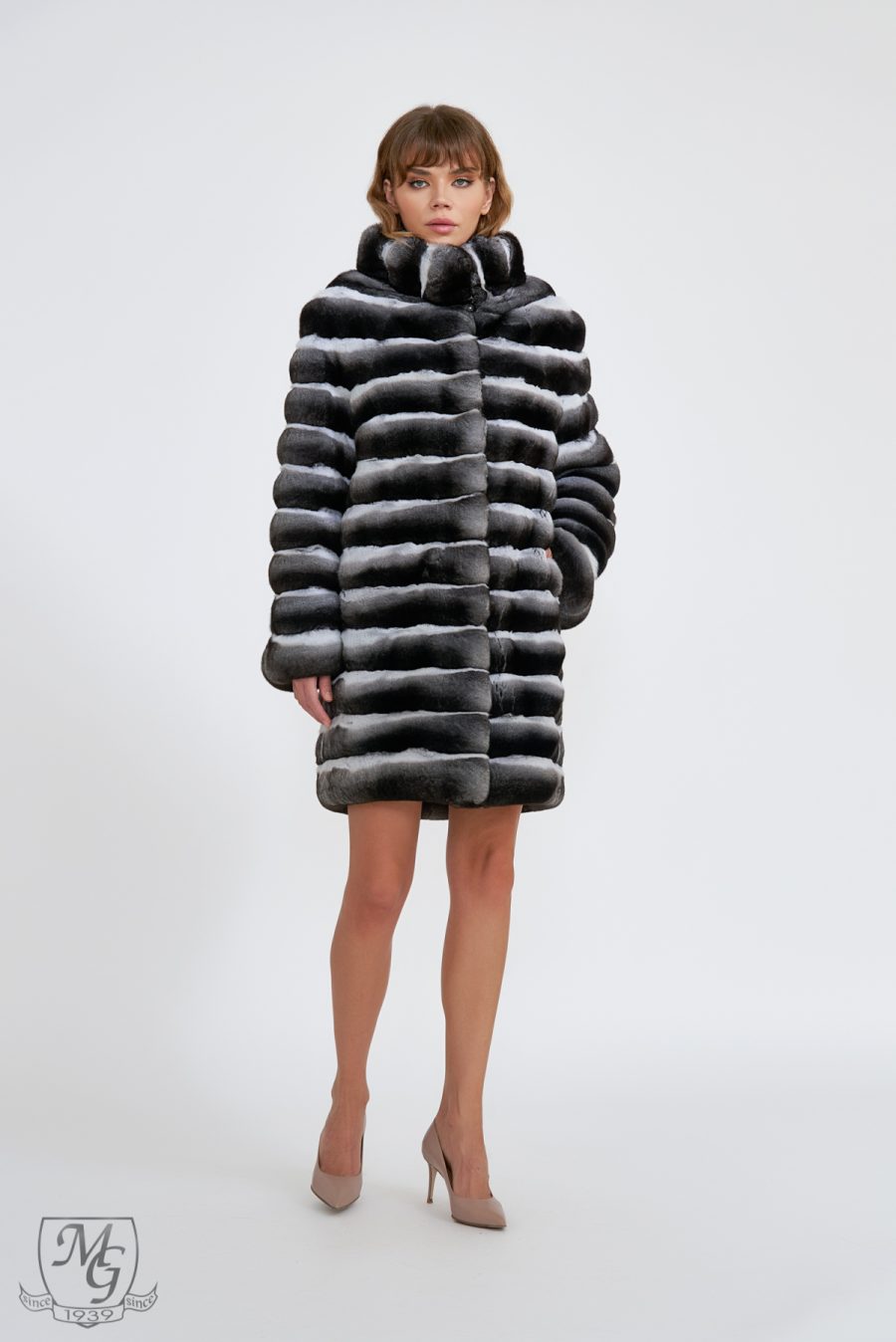 Natural Select Quality XXXDARK chinchilla jacket, Clarity 1, Caret model - Image 7