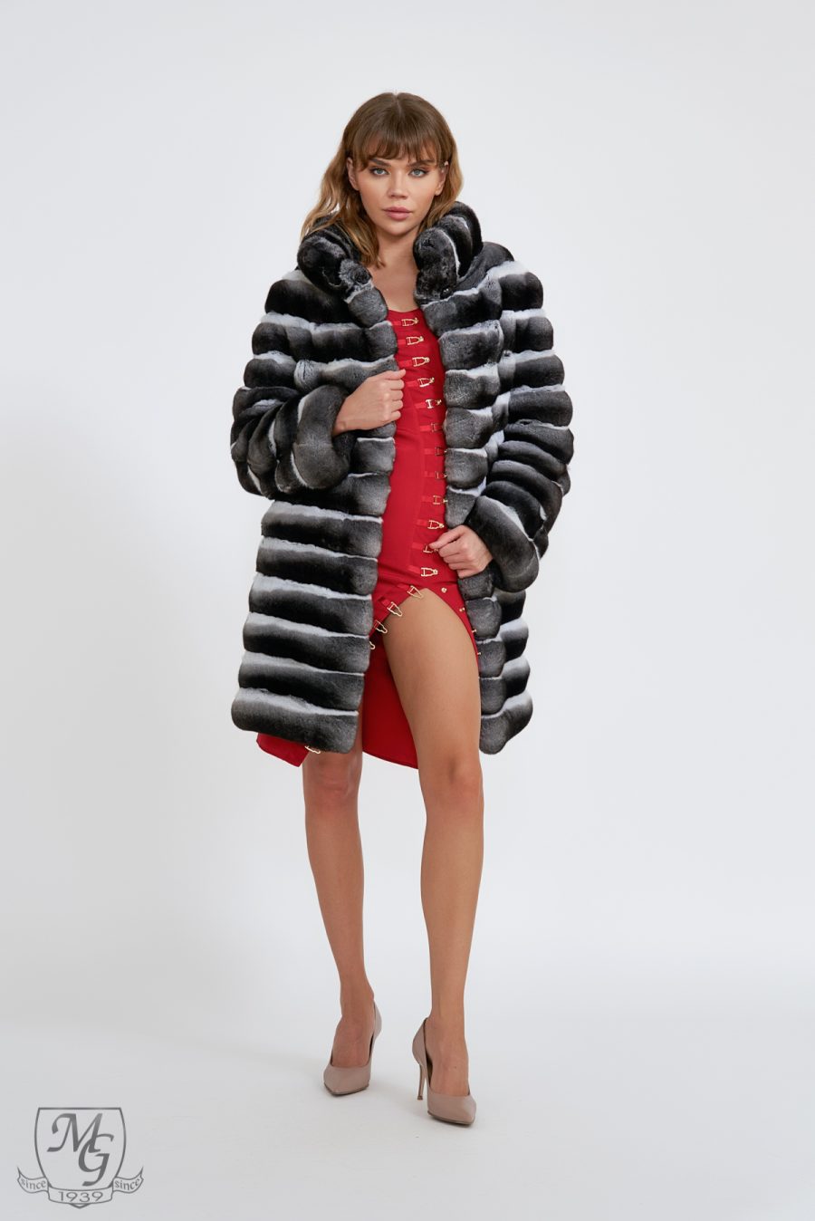 Natural Select Quality XXXDARK chinchilla jacket, Clarity 1, Caret model - Image 10