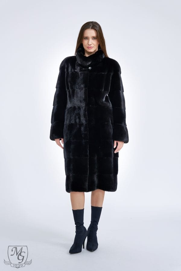 Black mink coat, model 5927