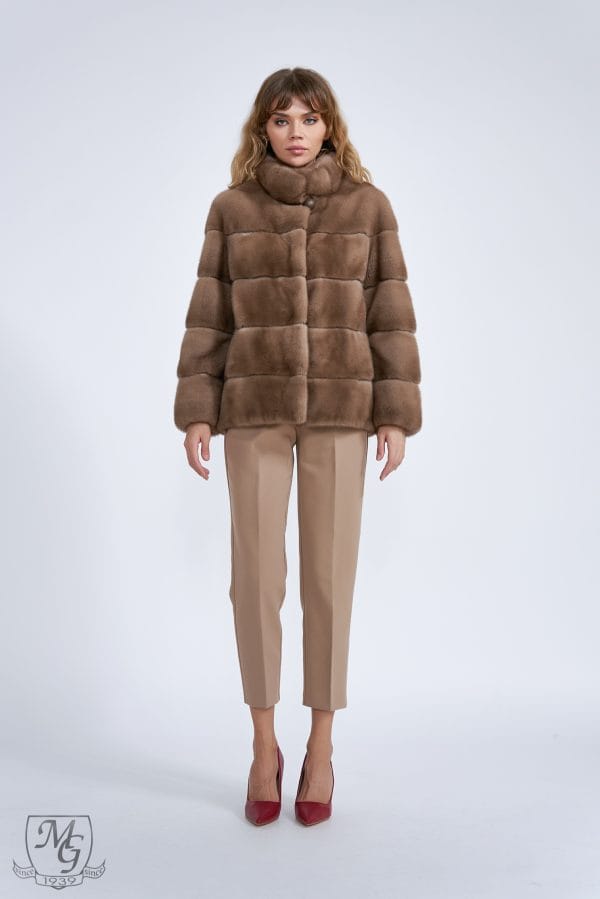 Velvet Pastel mink jacket, model 5611