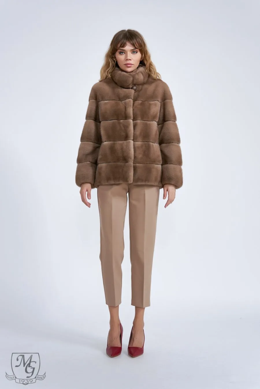 Velvet Pastel mink jacket, model 5611 - Casa de blanuri MG