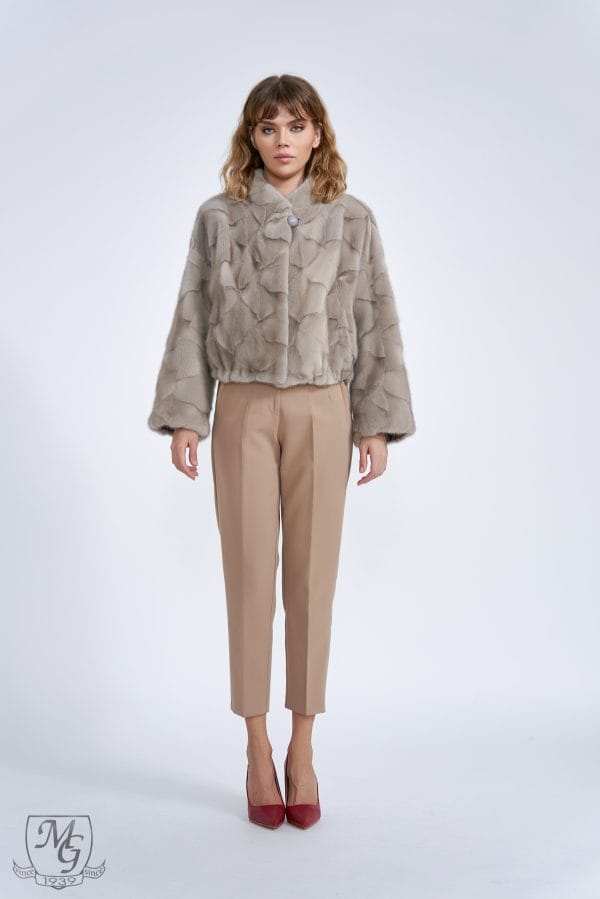 Silverblue mink jacket