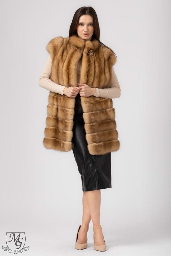 Gold Canadian Sable Vest Rossie