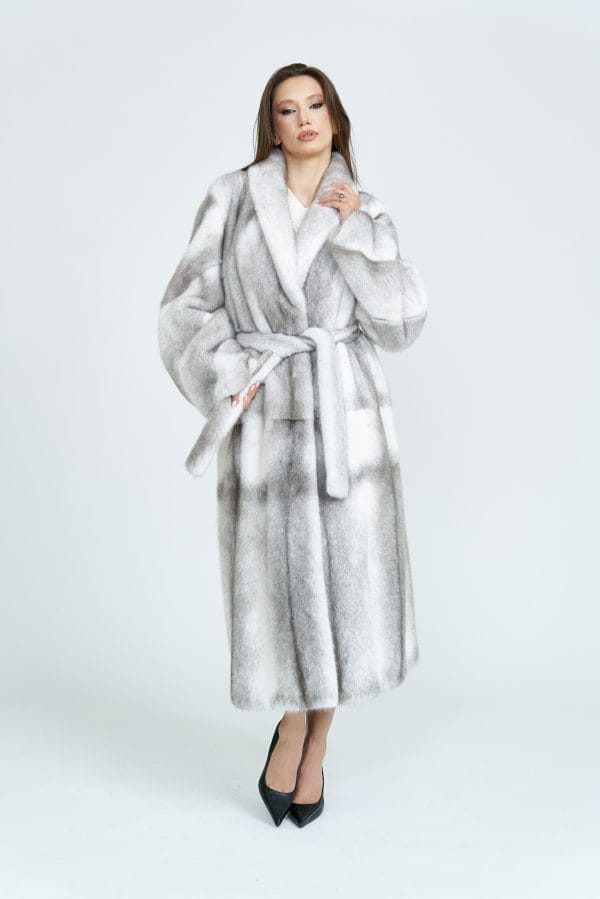 Silvercross Mink Coat with Notch Collar