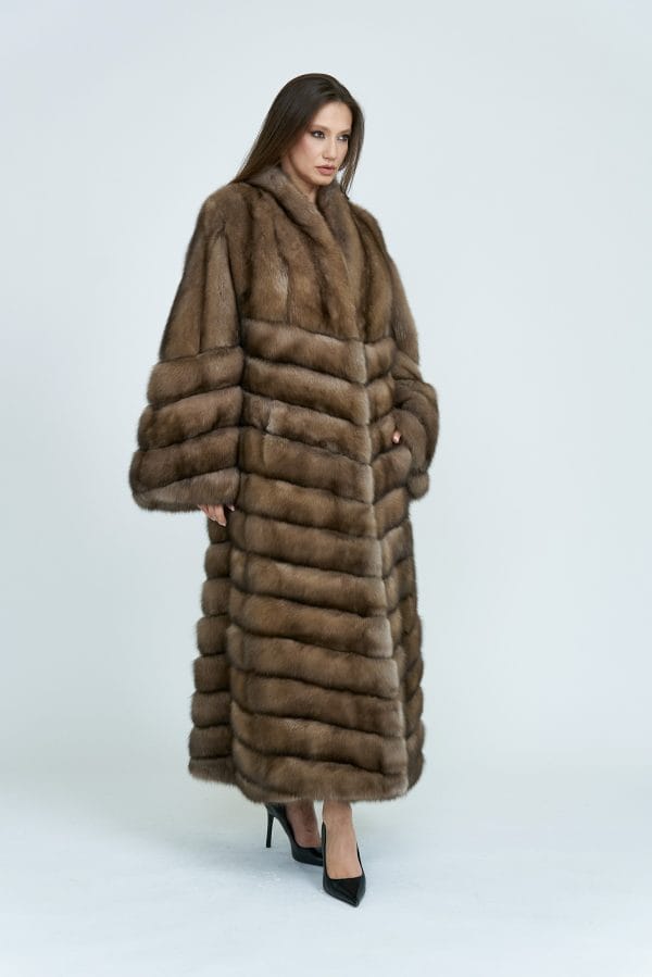 Russian Sable Coat with Shawl Collar