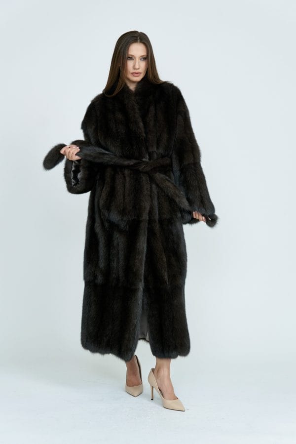 Dark Silvery 3 Russian Sable Coat