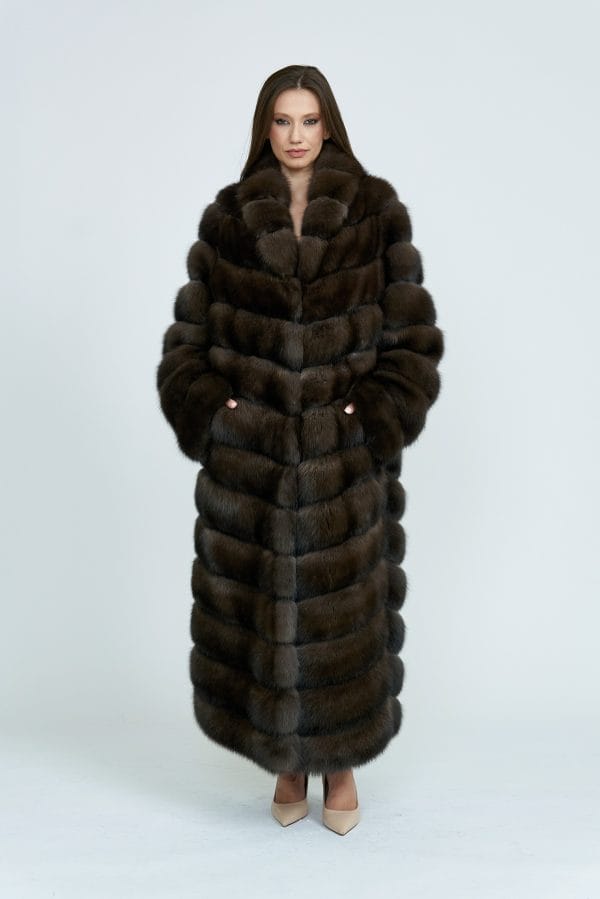 Silvery 2 Russian Sable Coat
