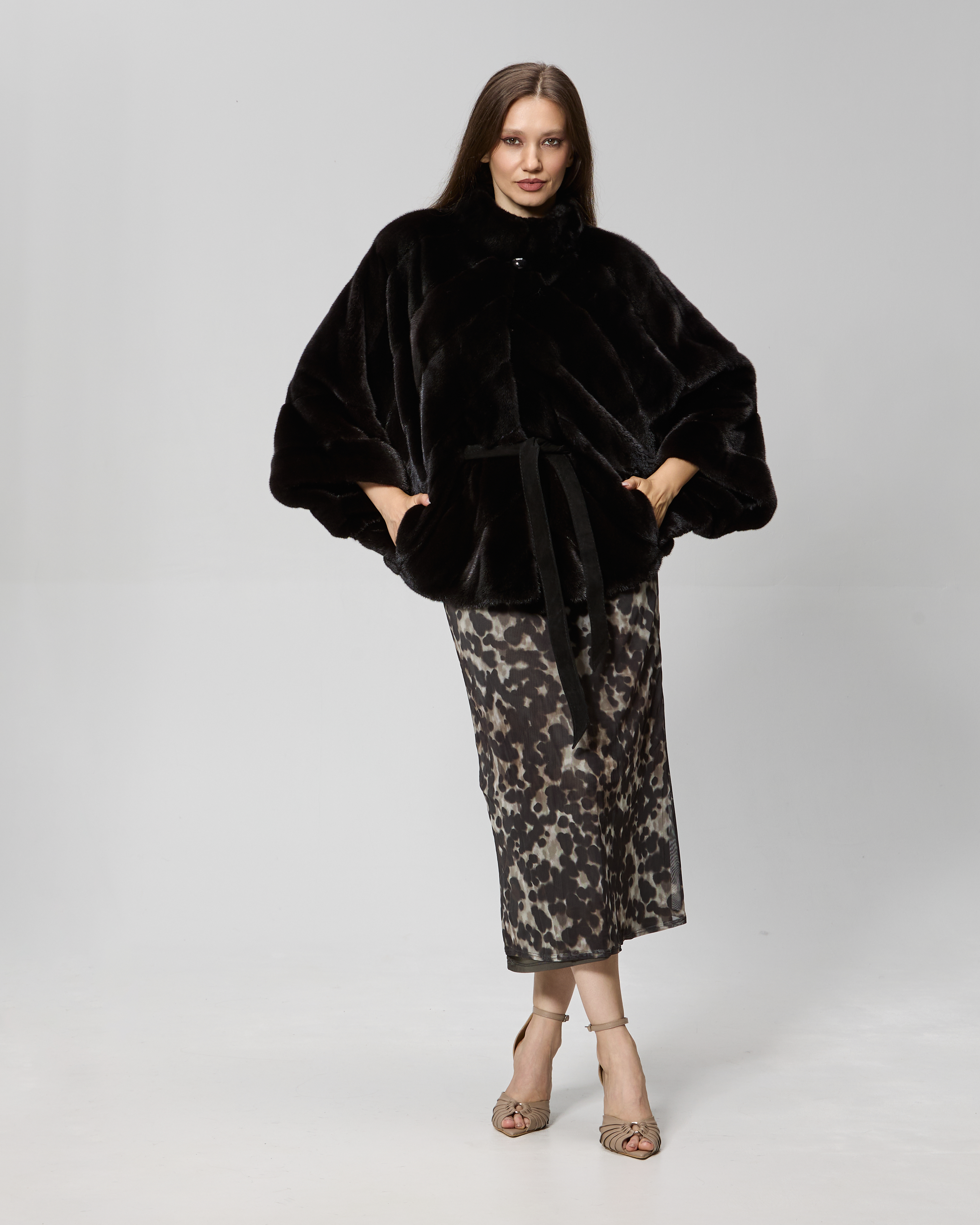 Jacheta din blana de vizon (nurca) american Velvet model 5092