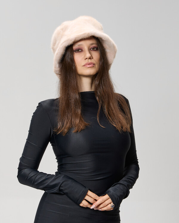 Palarie din blana de vizon